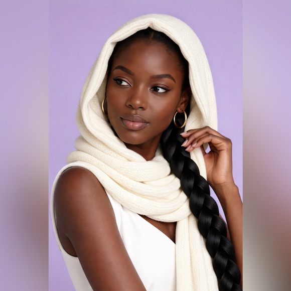 Other - Cozy White Winter Scarf
